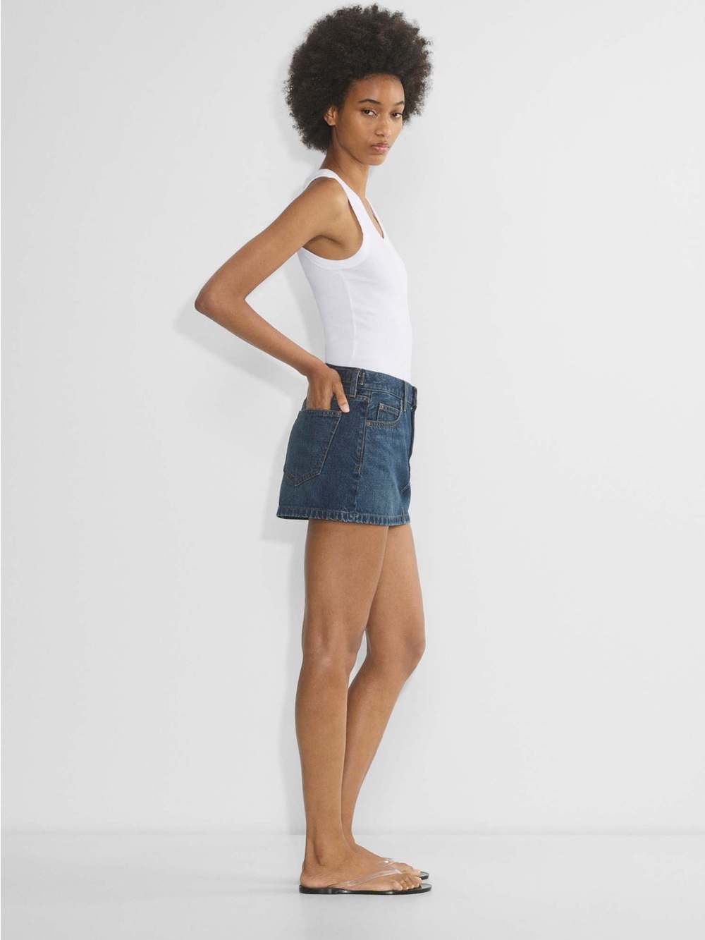 Aritzia Denim Forum The ‘90s Vintage Micro Denim Skirt Size 29 NWT - Picture 3 of 12